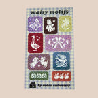 MAISY MOTIFS GLITTER VINYL STICKER SHEET | RODEO EMBROIDERY