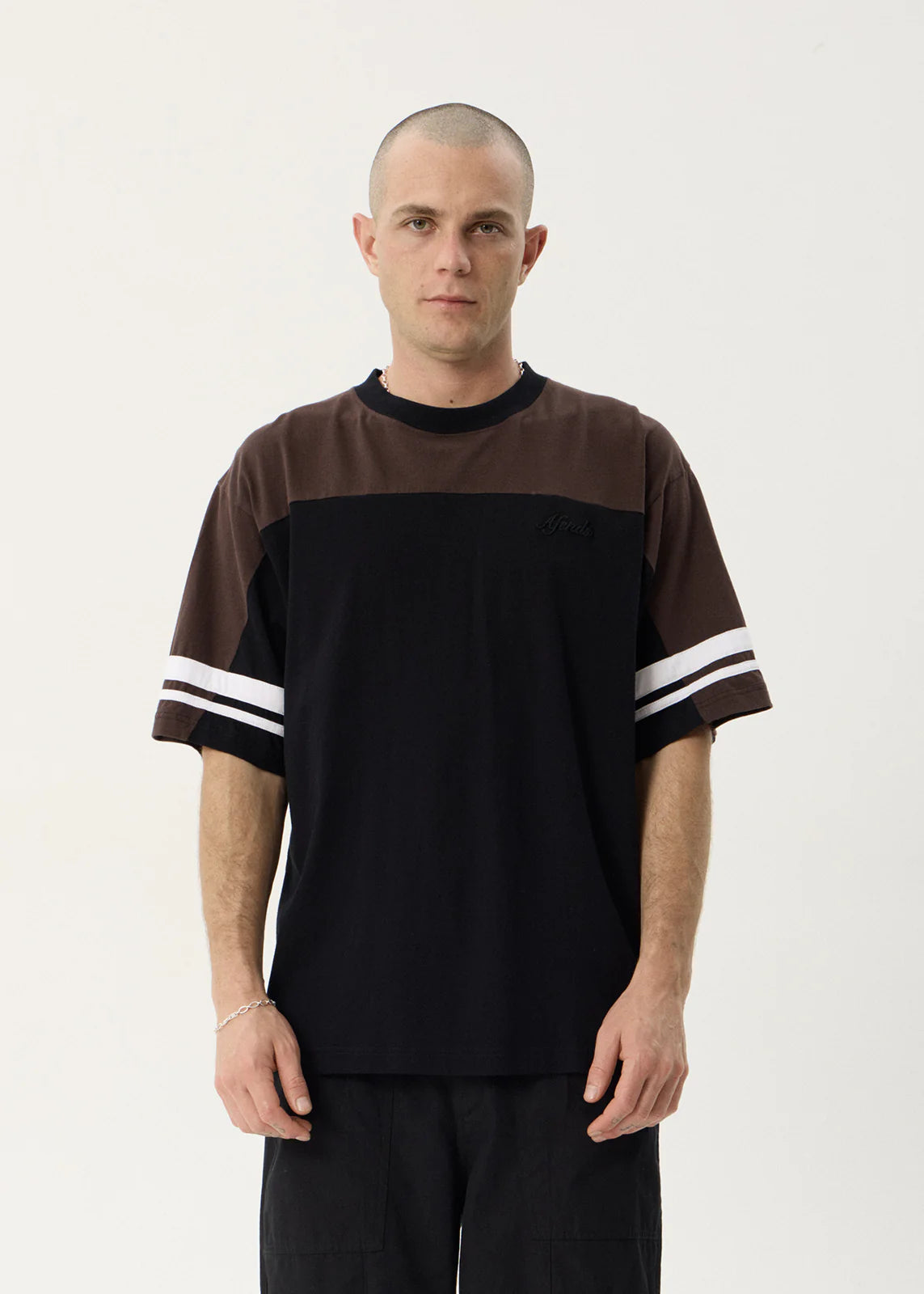 Afends Origin Boxy Vintage Tee Black