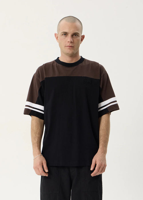 Afends Origin Boxy Vintage Tee Black