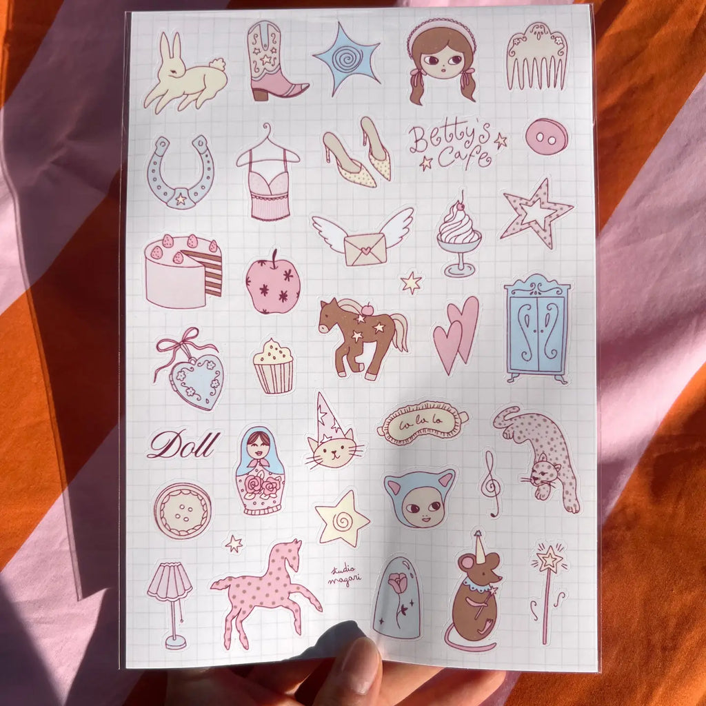 Studio Magari Betty's Cafe Sticker Sheet