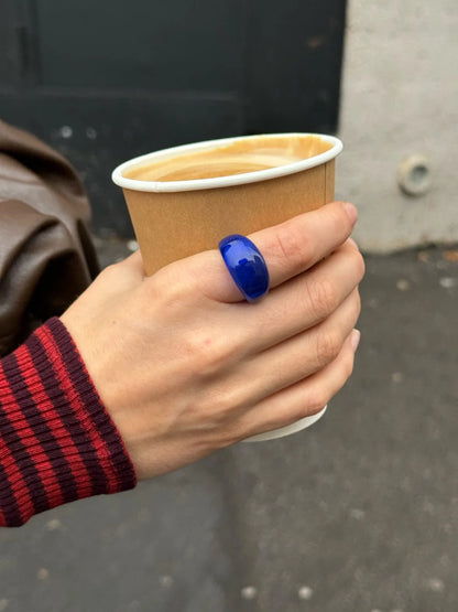 GLASS RING | COBALT