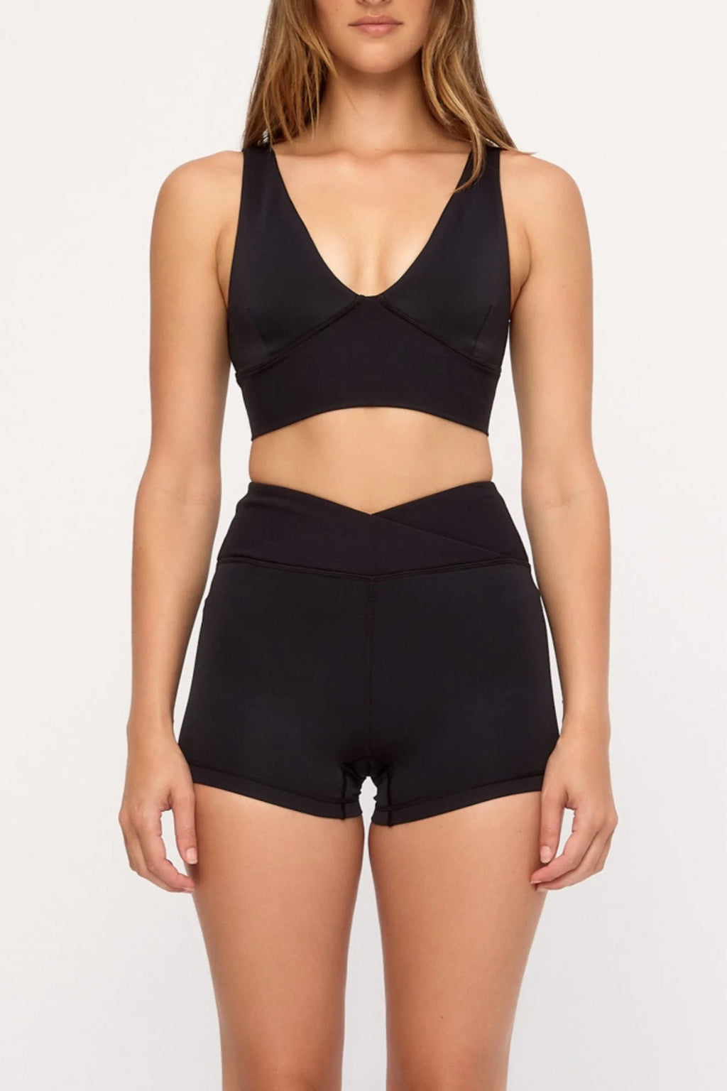 Zulu & Zephyr Crop Top Black Tonal