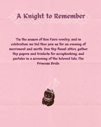 A KNIGHT TO REMEMBER | SCRAPBOOKING SOIREE | 25 JULY