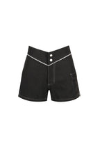 SNAP FRONT BOARDSHORT | BLACK