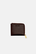Brie Leon Adie Zip Around Wallet Chocolate