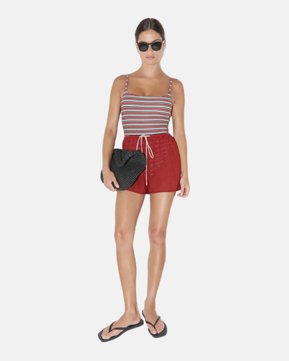 Zulu & Zephyr Red Knit Shorts