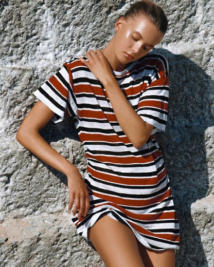 Zulu & Zephyr Bold Stripe T-Shirt Dress