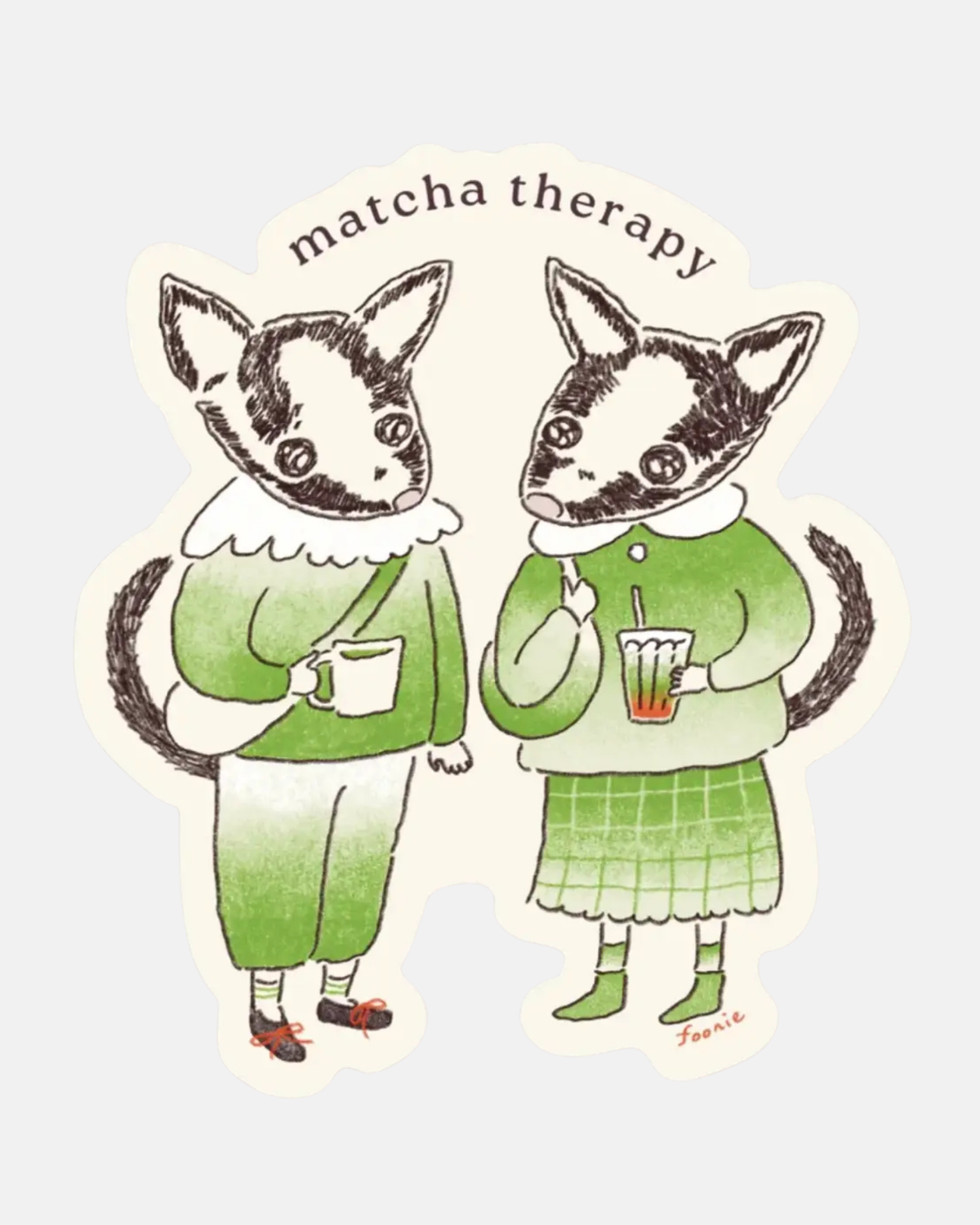 Foonie Matcha Therapy Sticker