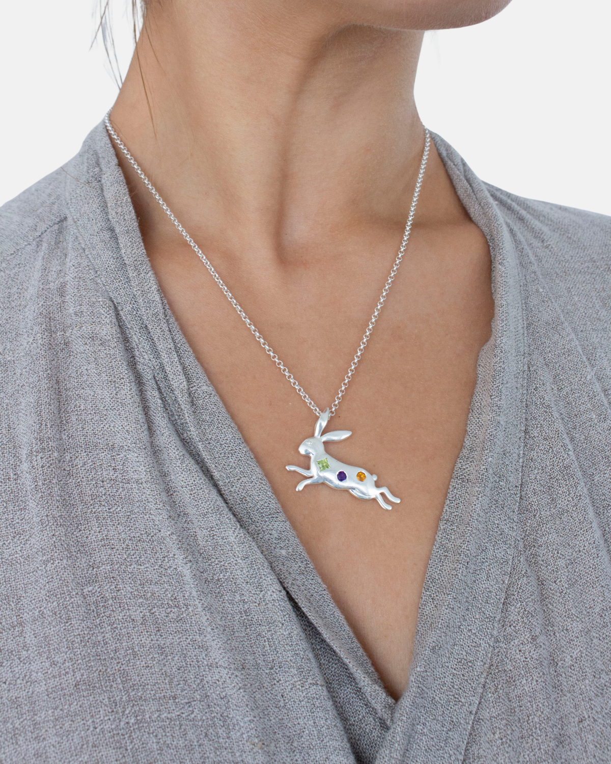 Jester Bloom Lucky Rabbit Pendant