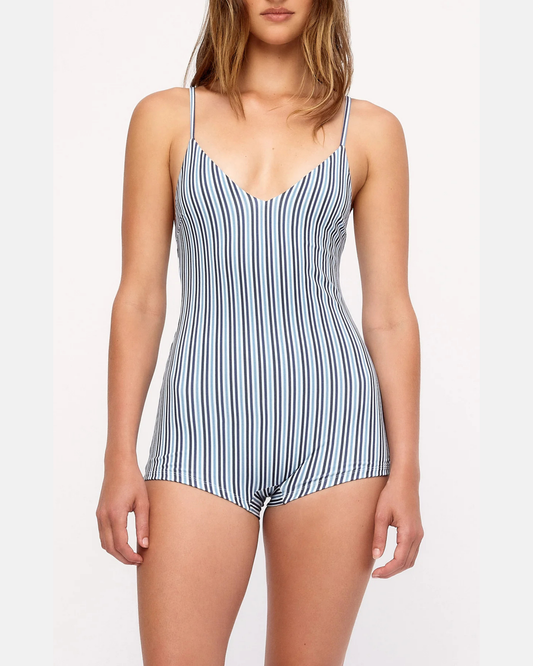 Zulu & Zephyr Blue Pin Stripe Bodysuit