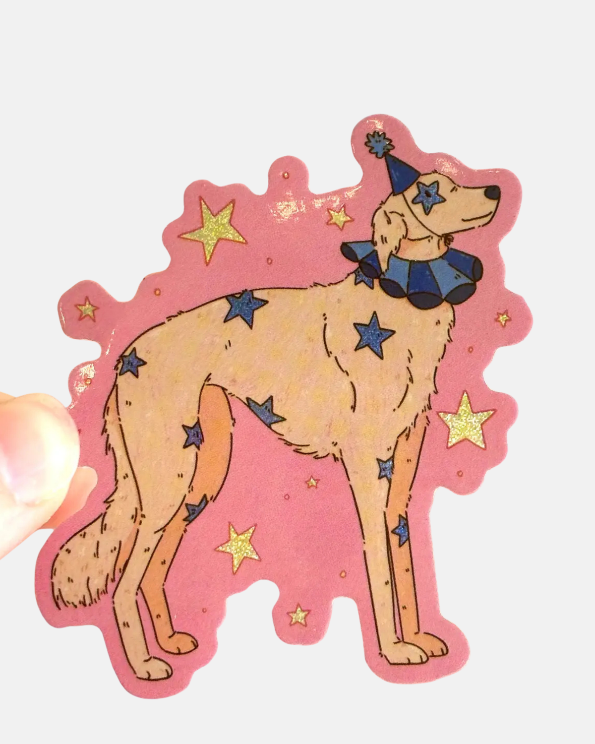 Jollie Ollie Designs Jester Dog Sticker