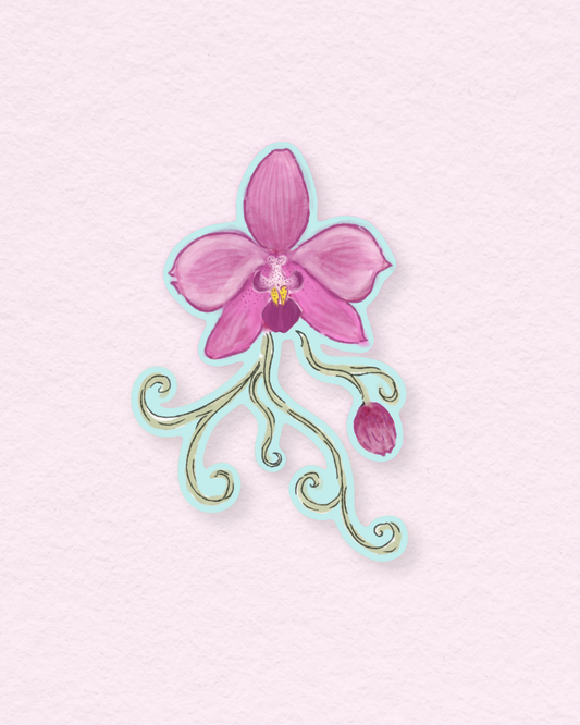The Keepsake Club Orchid Sticker