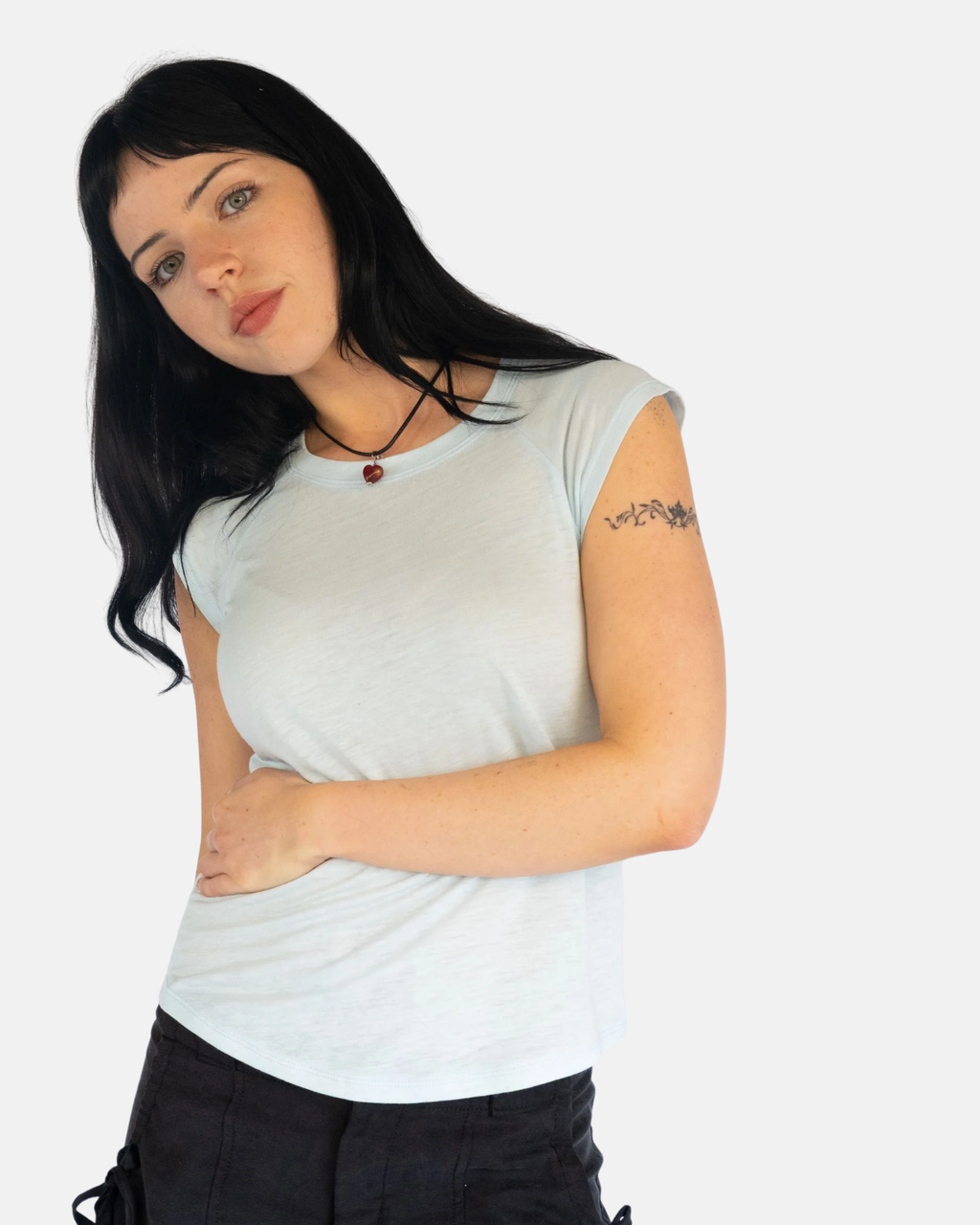 Obelia's Mon Raglan Tee Sky