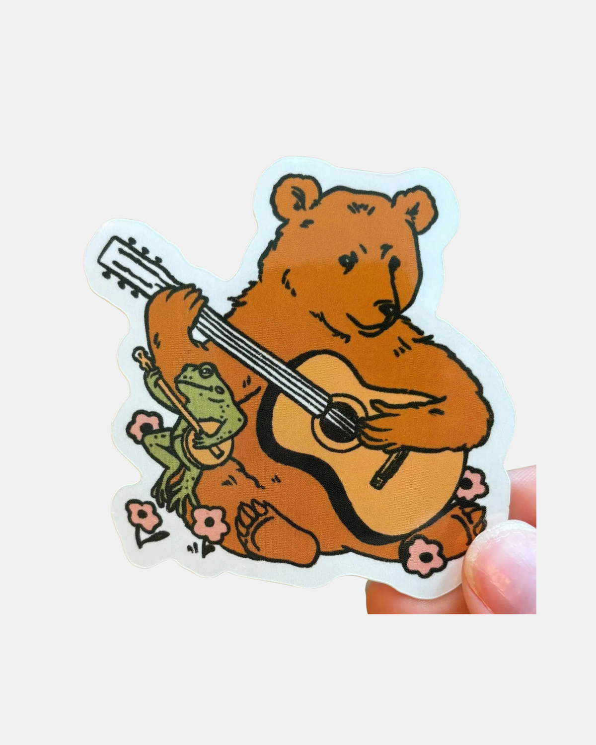 Kira Cyan Bear Frog Sticker