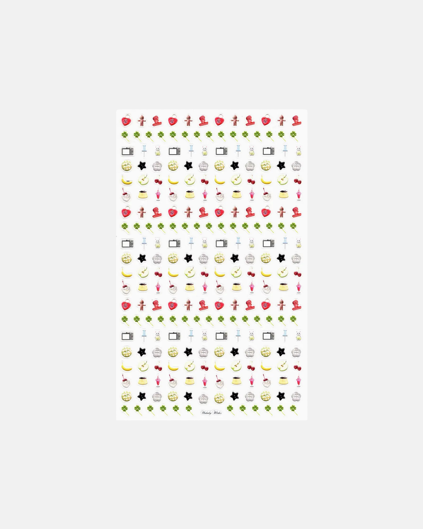 Unlucky Wishes Colorful Nail Micro Stickers