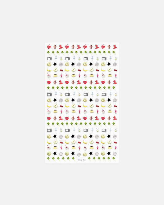 Unlucky Wishes Colorful Nail Micro Stickers