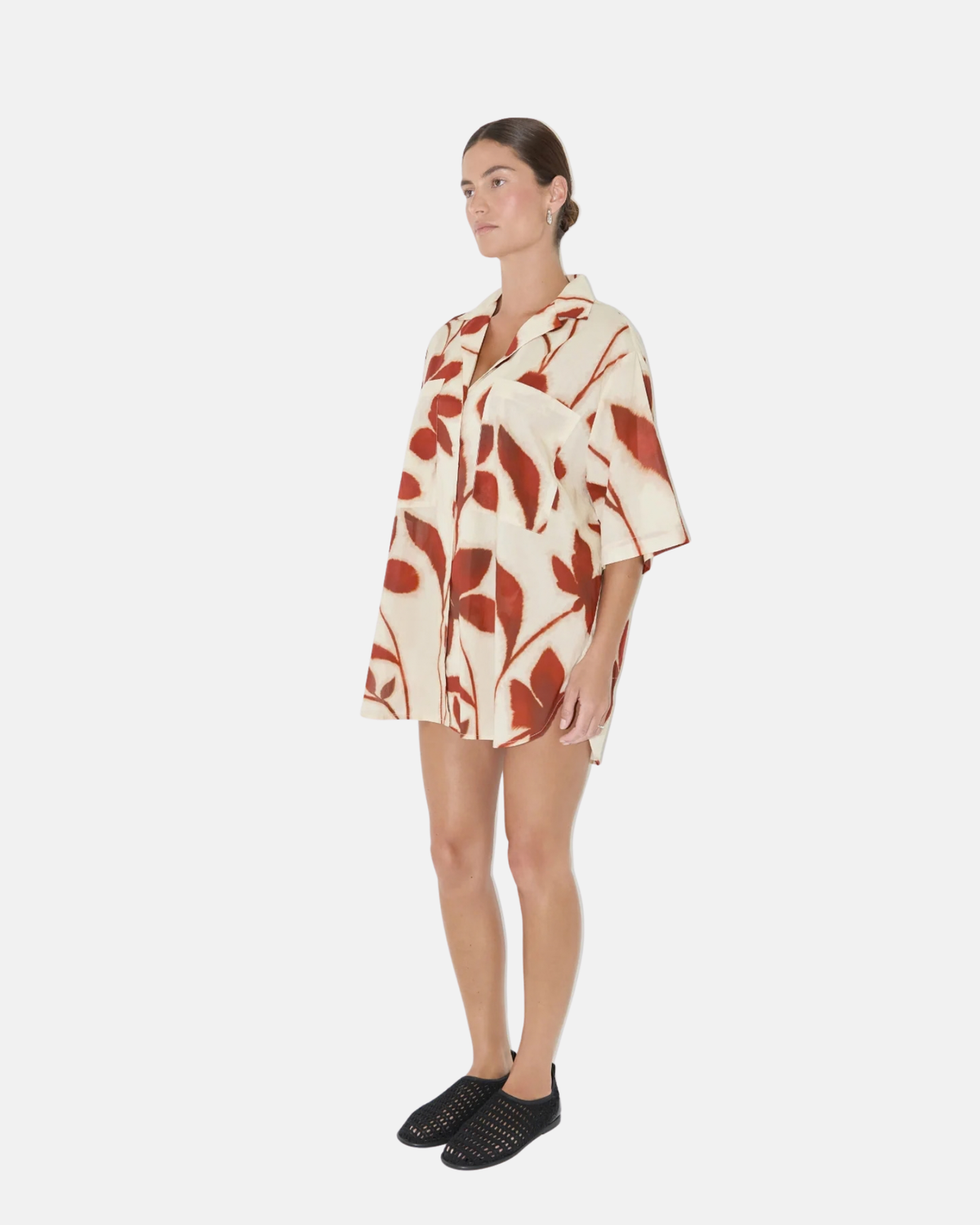 Zulu & Zephyr Cotton Shirt Ruby Floral