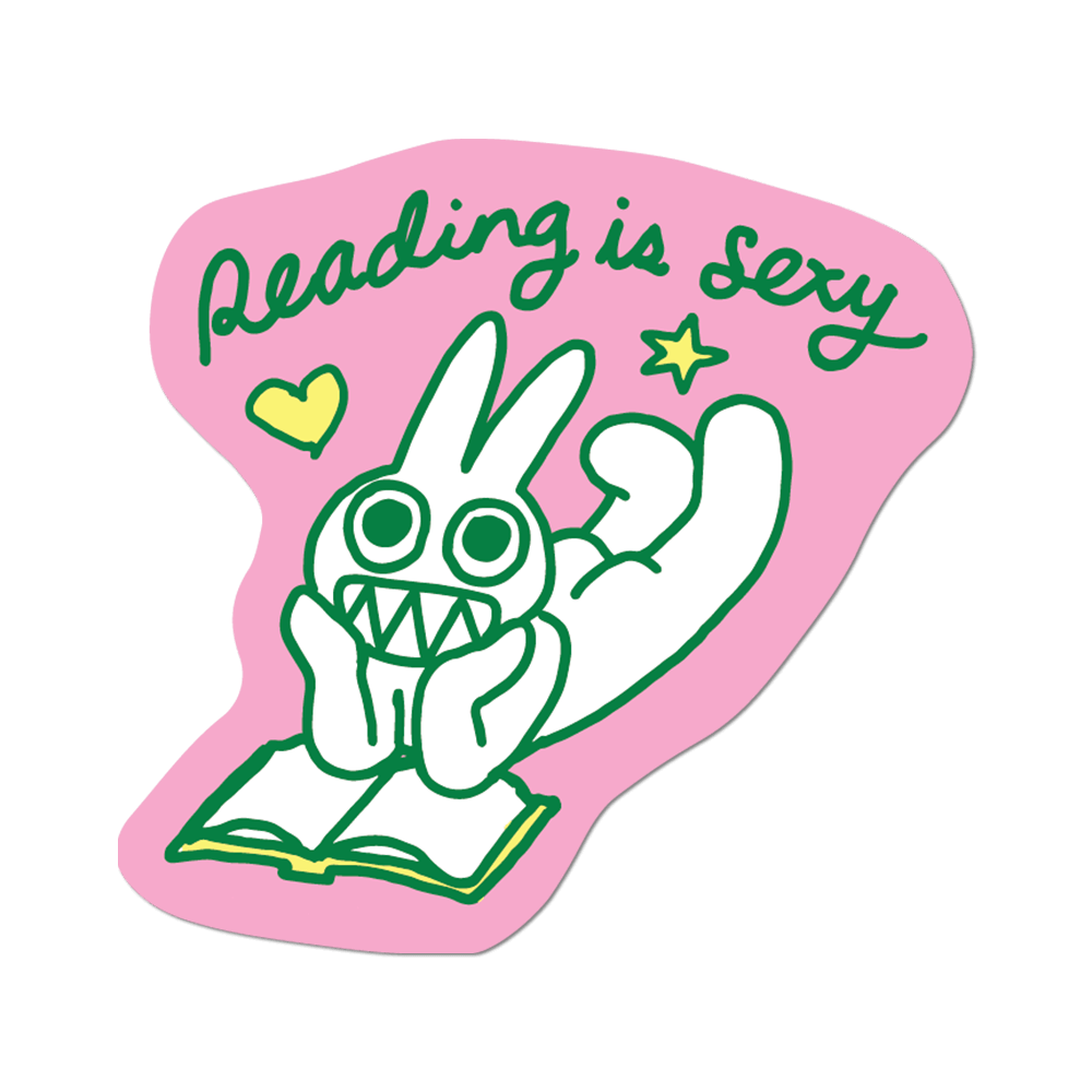 Reading is Sexy by Apply - Die-Cut Sticker (Bookish)