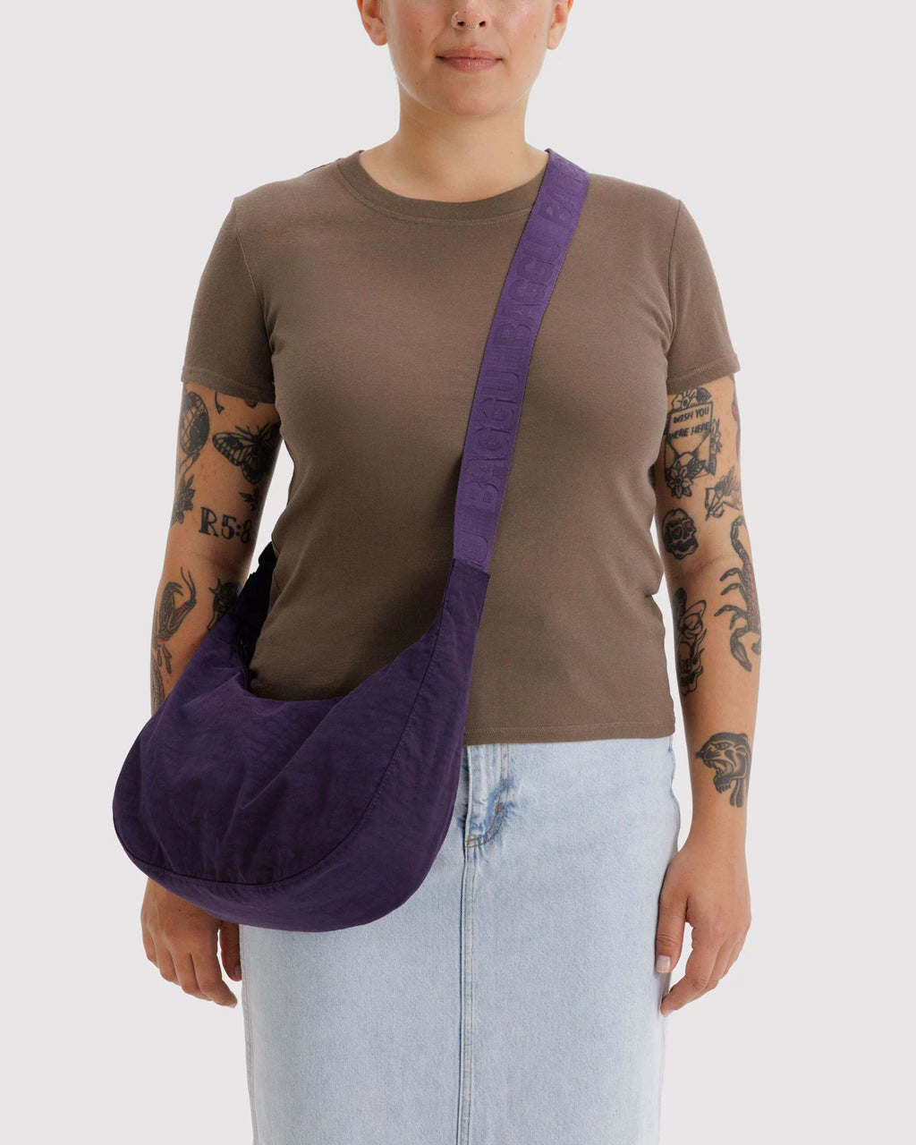 MEDIUM NYLON CRESCENT BAG | FIG