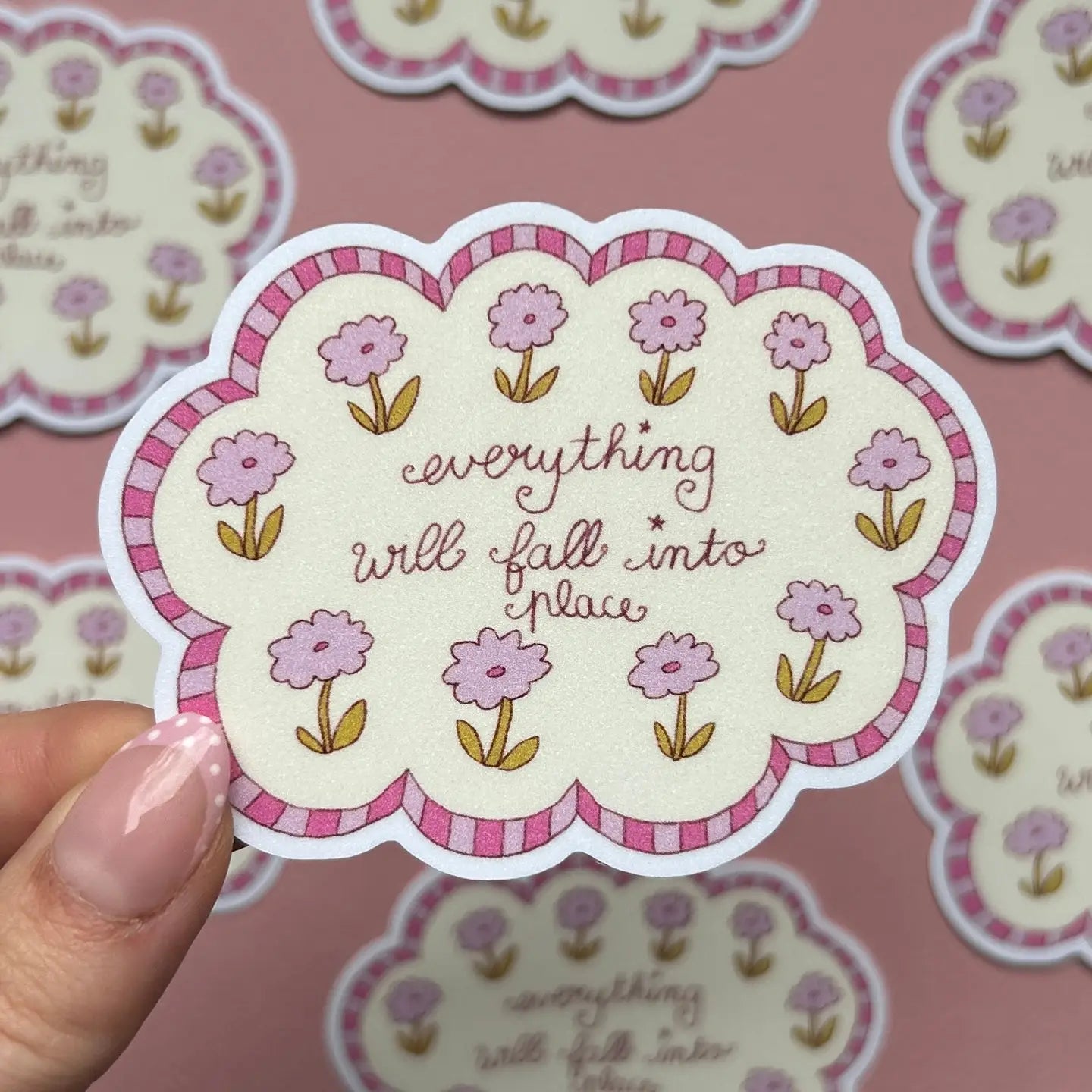 CLOUD FLOWERS STICKER | NANY CRAFT SHOP