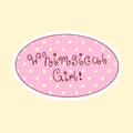STUDIO MAGARI | HOLOGRAPHIC WHIMSICAL GIRL STICKER