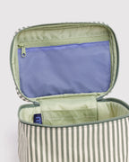 BAGGU LARGE COSMETIC CASE | SAGE STRIPE