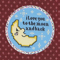MOON AND BACK GLITTER VINYL STICKER | RODEO EMBROIDERY