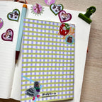 A6 GINGHAM STICKER KEEPER BOOK | SHELLFLOWER
