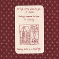 TENDER TAPSTRY LINEN JOURNAL CARD | RODEO EMBROIDERY