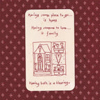 TENDER TAPSTRY LINEN JOURNAL CARD | RODEO EMBROIDERY