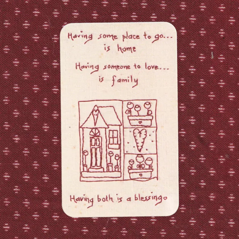 TENDER TAPSTRY LINEN JOURNAL CARD | RODEO EMBROIDERY