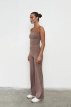 Pinky & Kamal Wide Straight Leg Clay Pant
