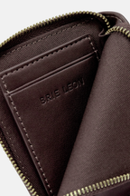 Brie Leon Adie Zip Around Wallet Chocolate