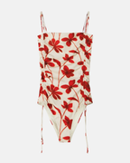 Zulu & Zephyr Gathered One Piece Ruby Floral