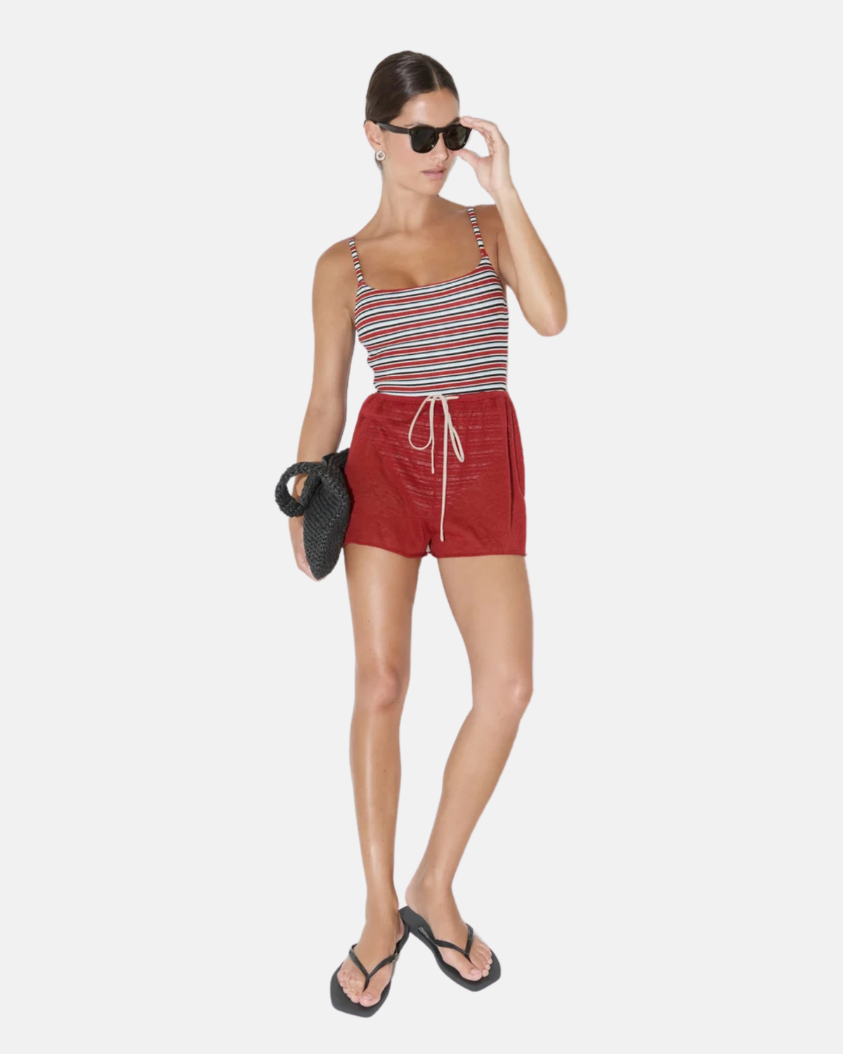 Zulu & Zephyr Red Knit Shorts