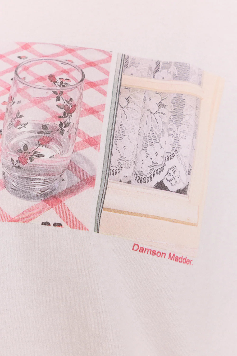 SLOW LIFE CROSSWORD GRAPHIC TEE | ECRU
