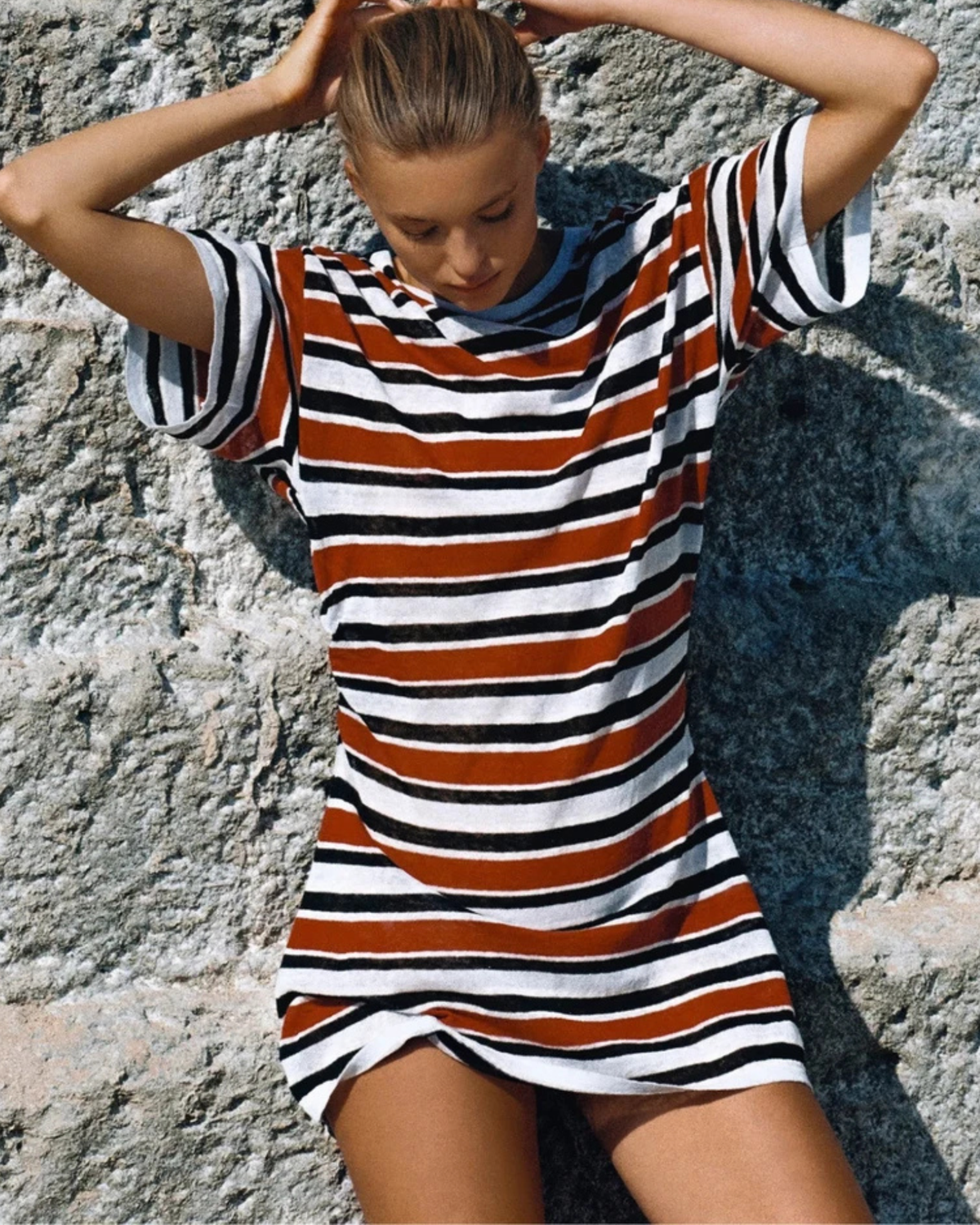 Zulu & Zephyr Bold Stripe T-Shirt Dress