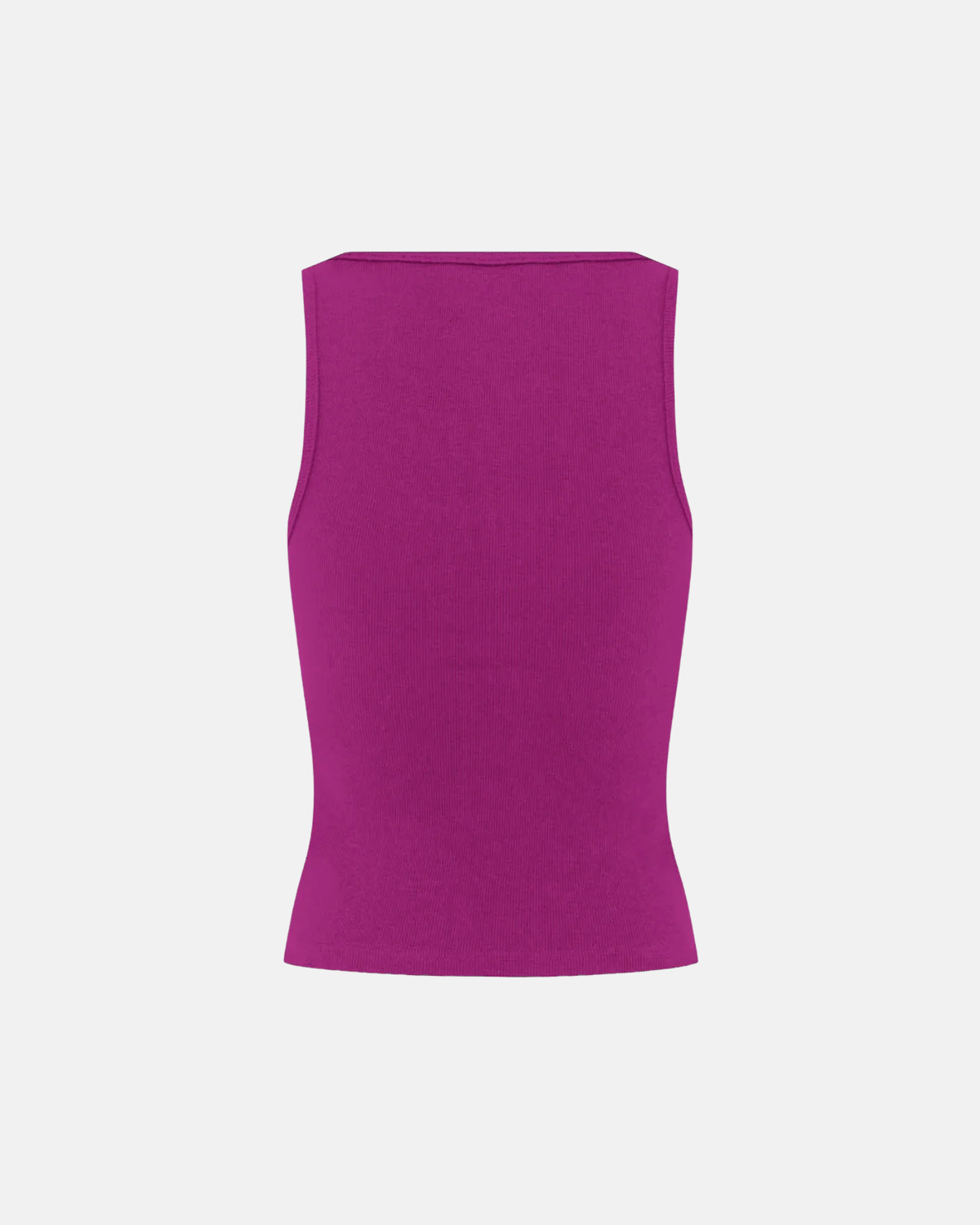 Olga Joan Ribbed Scoop Singlet Iris