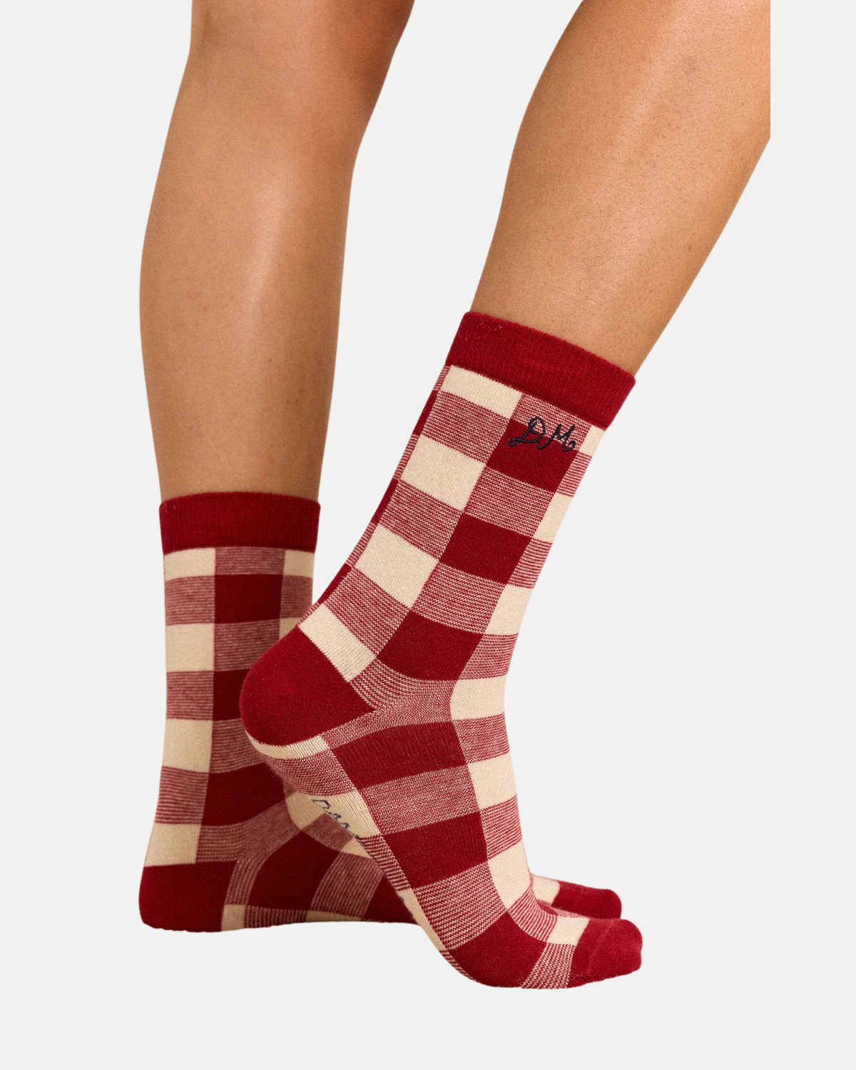 Damson Madder 3 Pack Socks Mixed Gingham
