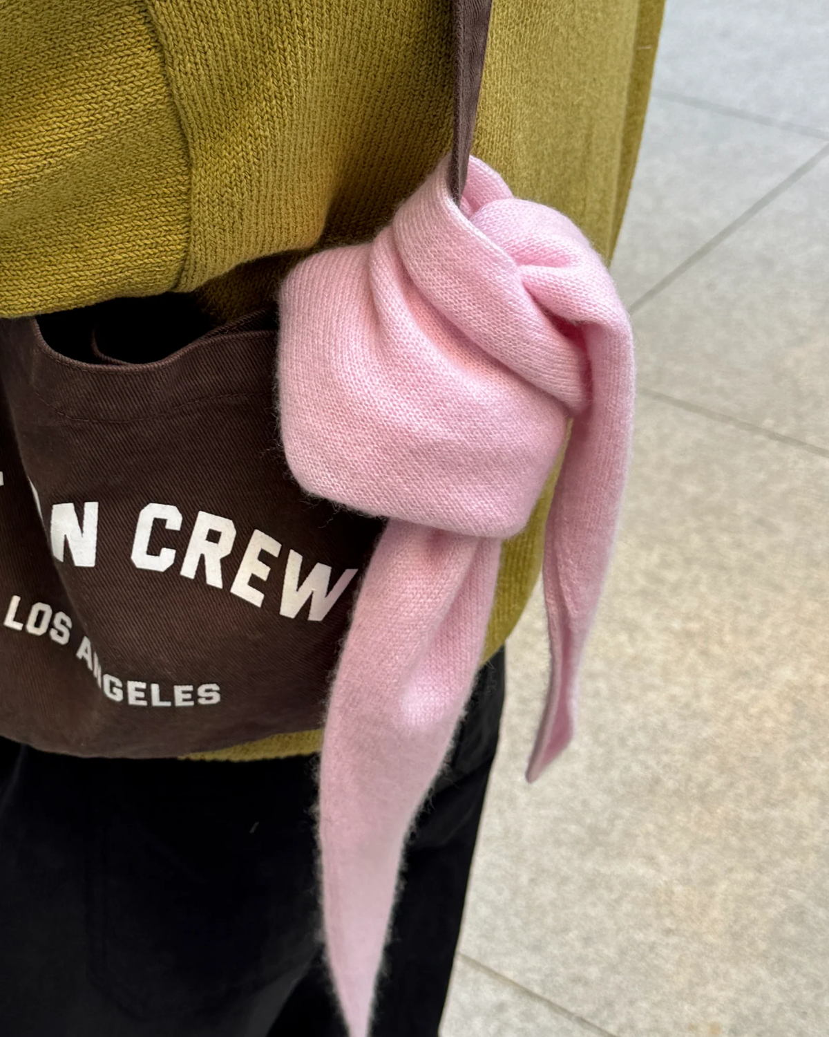 Le Bon Shoppe Cashmere Bandana Baby Pink