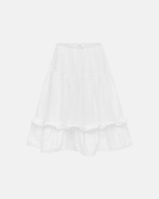 Olga Joan Corded Petticoat Skirt Cipria