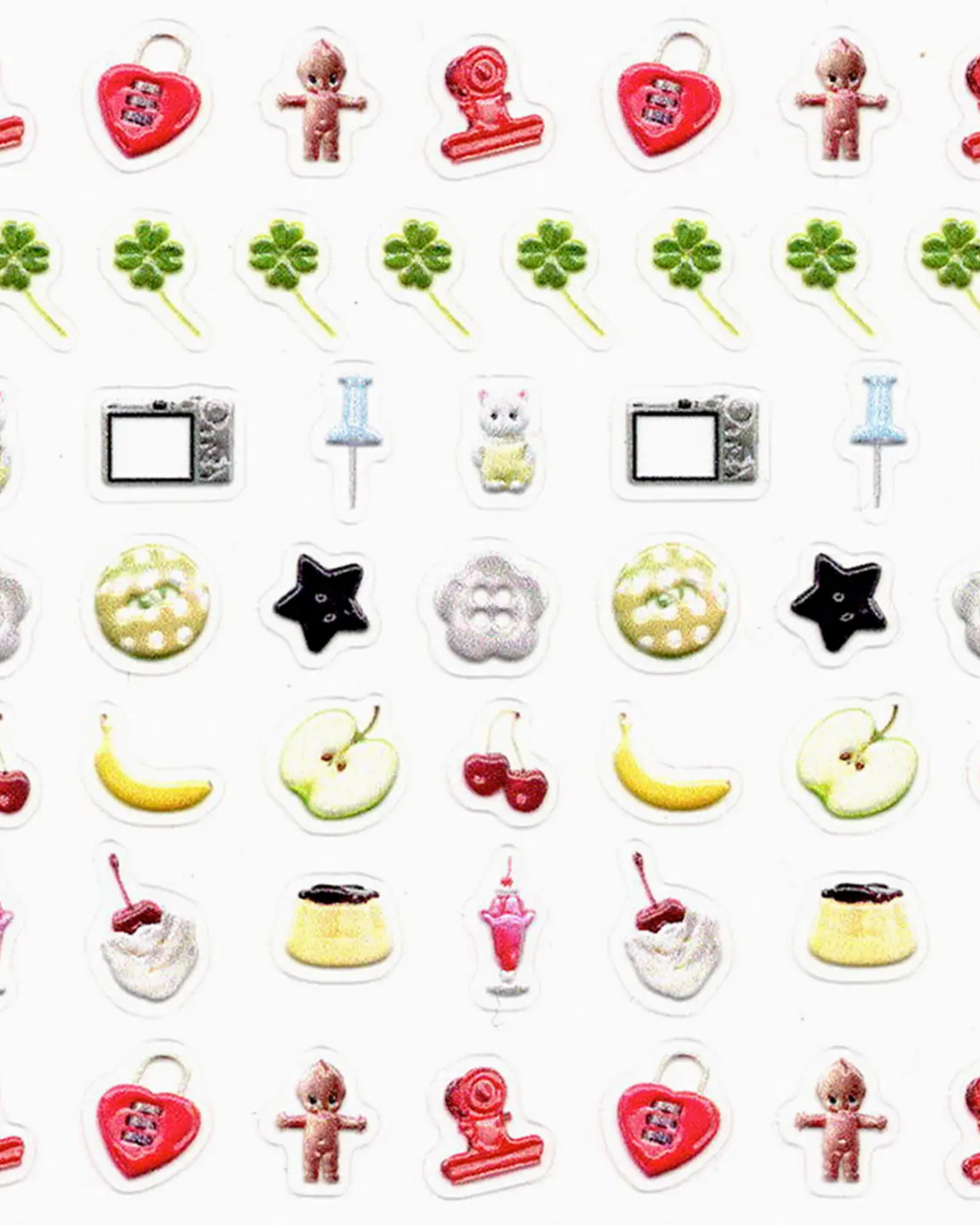 Unlucky Wishes Colorful Nail Micro Stickers