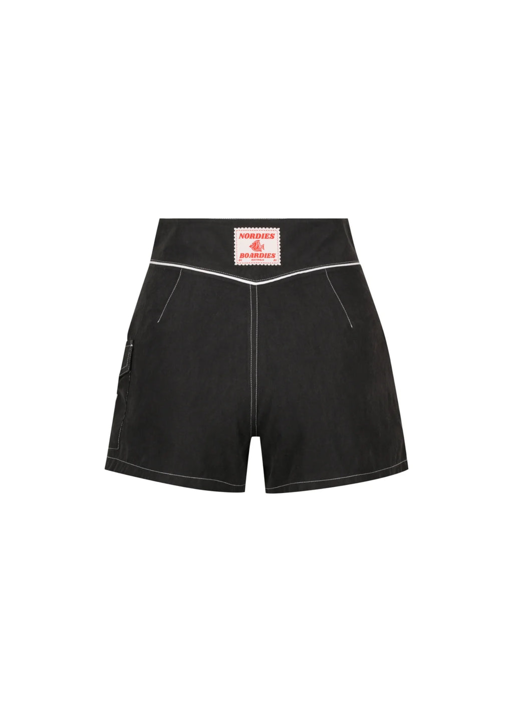 SNAP FRONT BOARDSHORT | BLACK