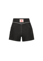 SNAP FRONT BOARDSHORT | BLACK