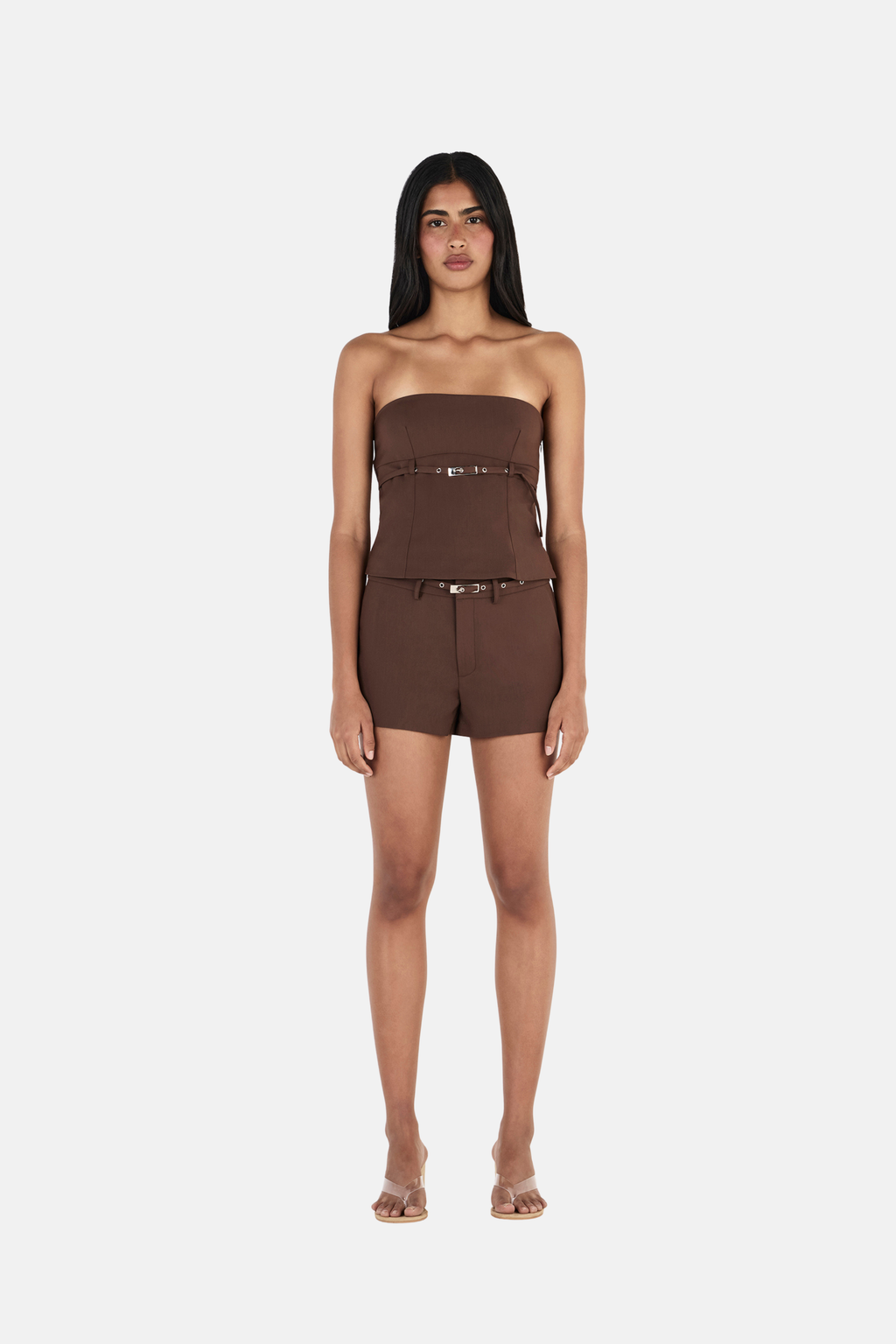 Ownley Katie Corset Top Chocolate