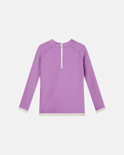 Zulu & Zephyr Mini Stripe Rashie Lilac