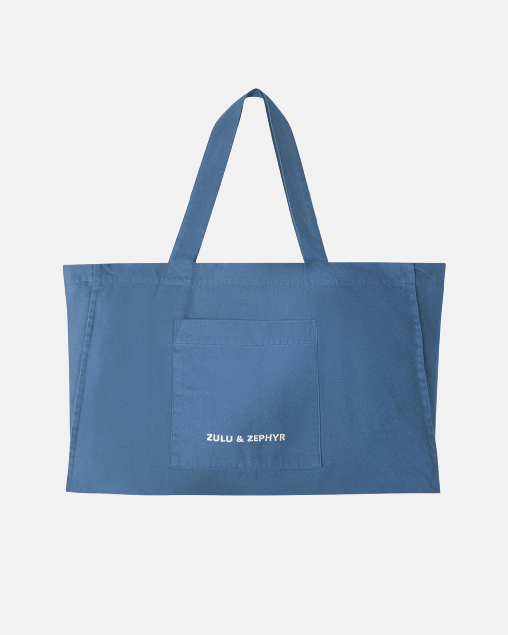 Zulu & Zephyr Cotton Canvas Tote Bag Denim