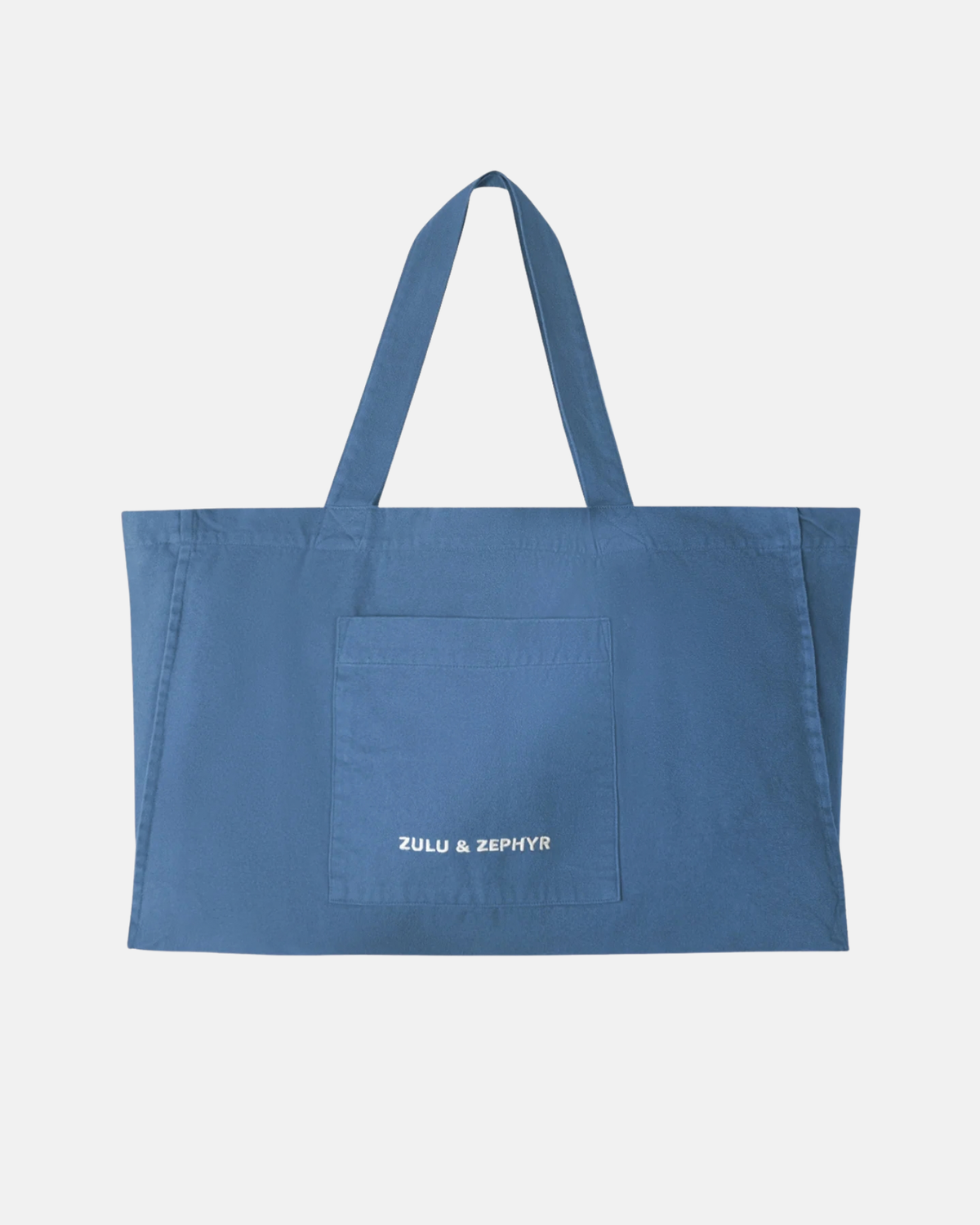 Zulu & Zephyr Cotton Canvas Tote Bag Denim