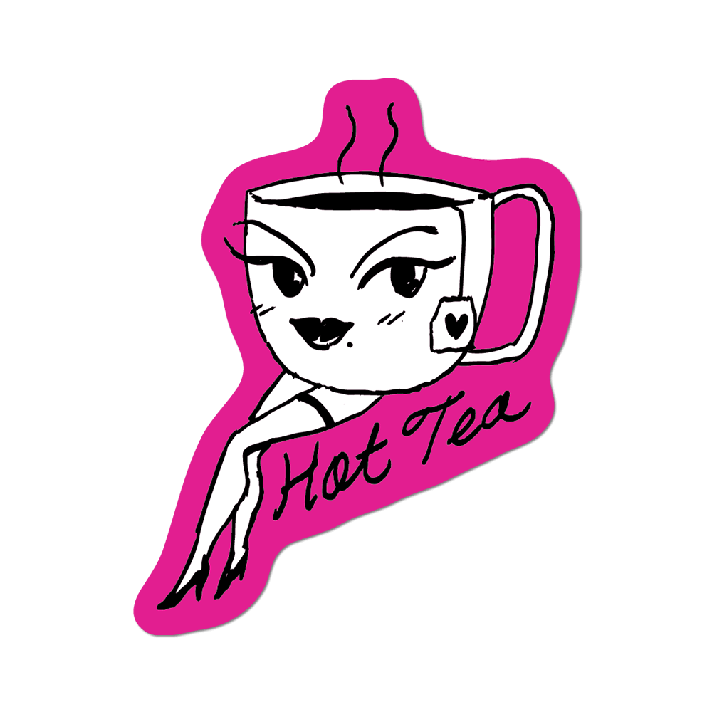 Hot Tea by Apply - Die-Cut Sticker