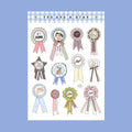 Studio Magari Rosette Ribbon Sticker Sheet